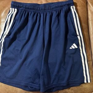 Men’s LARGE adidas athletic shorts navy #1001